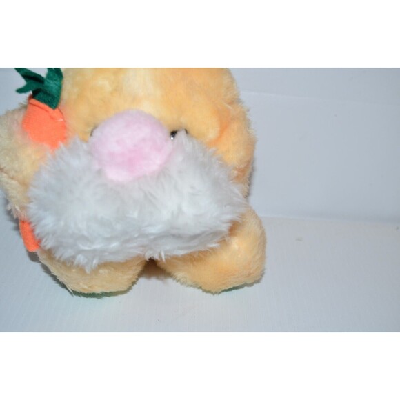 Vtg MTY Intl Round Baby Bunny rabbit w/ carrot pastel yellow green - Picture 4 of 11